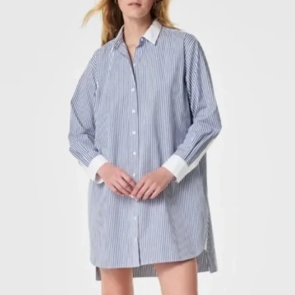 Spanx Poplin Women’s Shirt Dress - Picture 5 of 16